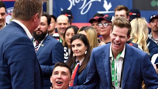 Australian cricketer Steve Smith is a huge fan of the back-to-back premiers.