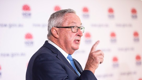 NSW Health Minister Brad Hazzard on Sunday.