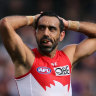 Adam Goodes was repeatedly vilified by some AFL fans towards the end of his playing career.