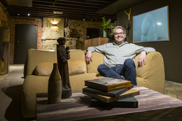 Tim Foster inside the cellar bar beneath Terrae in Bendigo.