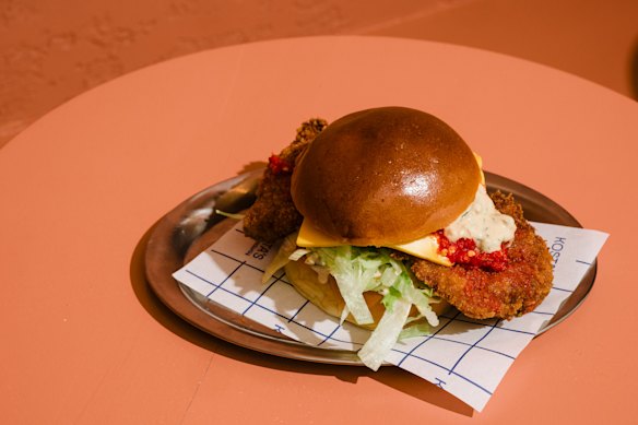 Kosta’s Takeaway has arrived in Brisbane with its Instagrammable Schnitty sandwich present and correct.