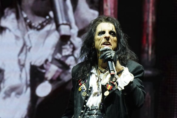 American rock singer and songwriter Alice Cooper performs at Pandemonium Music Festival in Scoresby on Saturday 20 April 2024.