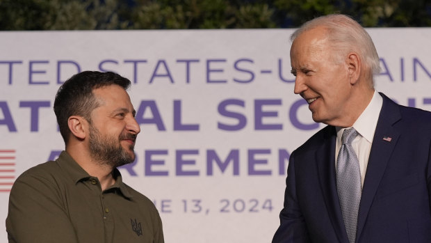 ‘Not backing down’: At G7, Biden commits to long-term defence of Ukraine