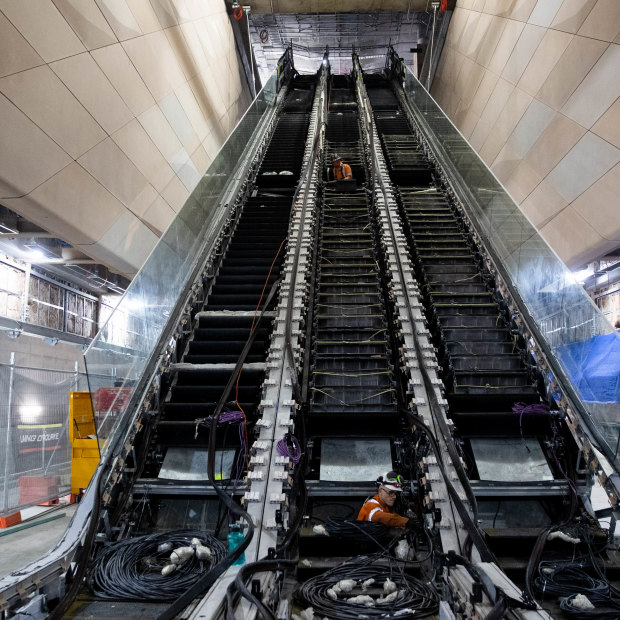 Escalators to the metro train platforms at Central Station are billed as the longest in the Southern Hemisphere.