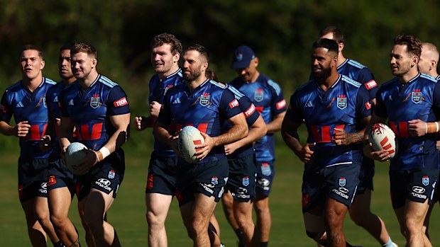 The Blues were spotted training in Kingscliff earlier this week.