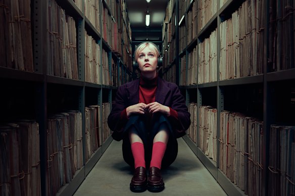 Ella Maisy Purvis as Patience Evans in the British crime drama Patience. 