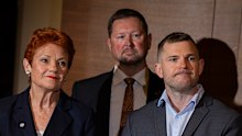 Luke Herdegen, right, has a good chance at pulling off another coup for Pauline Hanson and One Nation.