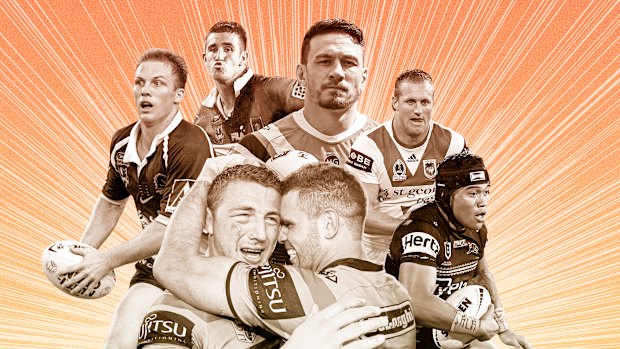 Best of the best ... Darren Lockyer, Andrew Johns, Sonny Bill Williams, Mark Gasnier, Brian To’om Sam Burgess and Greg Inglis.