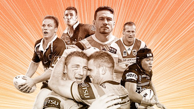Best of the best ... Darren Lockyer, Andrew Johns, Sonny Bill Williams, Mark Gasnier, Brian To’om Sam Burgess and Greg Inglis.