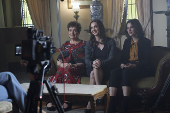 As the daughter of Prime Minister Isabel Perez (Claire Fearon, centre), Cat (Cassandra Helmot, right) will soon discover how the corridors of power really work in The PM’s Daughter. 