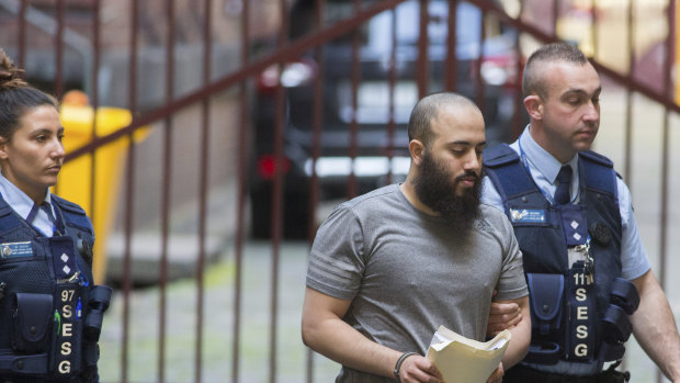 Ibrahim Abbas arriving at the Supreme Court, Melbourne.