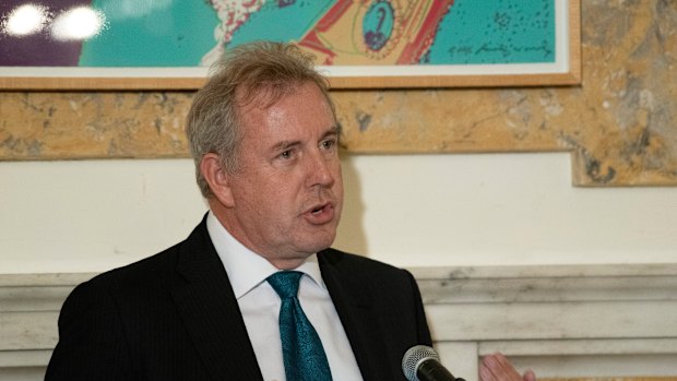 Ambassador Kim Darroch, whose leaked assessments of the Trump administration have sparked a row between the allies.