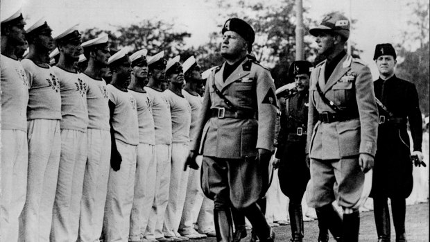Italy's fascist leader Benito Mussolini in 1934.