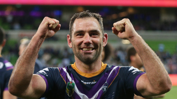 The eye of the Storm: Captain Cameron Smith, along with coach Craig Bellamy, is the bedrock of the club's success.