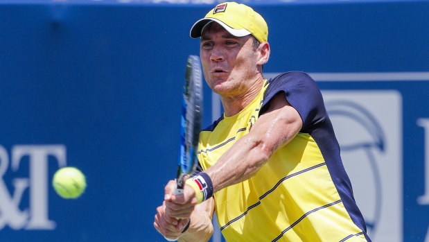 Breakout season: Matthew Ebden is through to the third round of the Shanghai Masters.