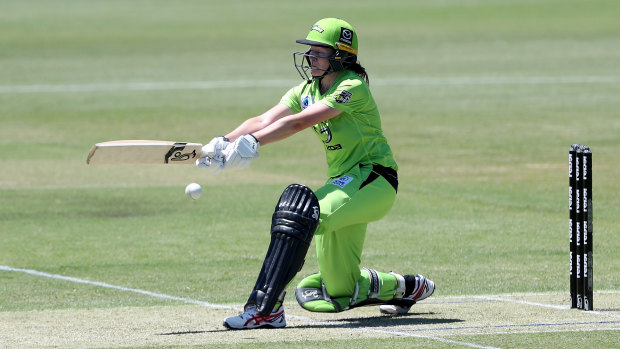 Tahlia Wilson top-scored with an unbeaten 47 for the Thunder but she was unable to prevent the Sydney franchise falling to a seven-run WBBL loss.