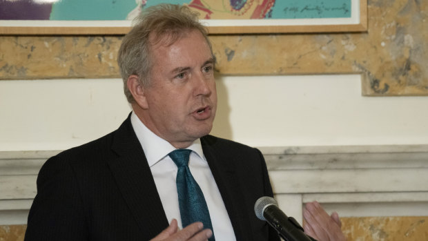 Ambassador Kim Darroch, whose leaked assessments of the Trump administration have sparked a row between the allies.