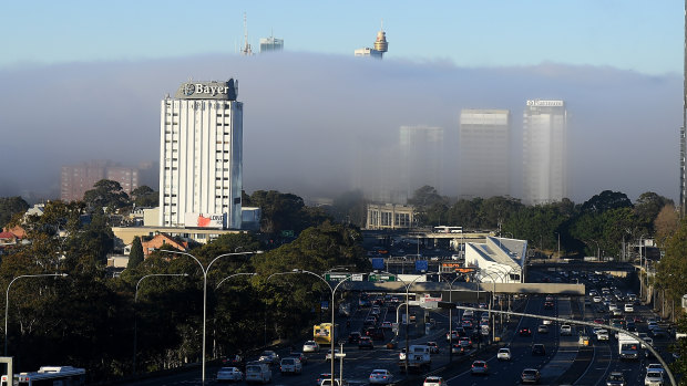 Sydney awoke to fog on Thursday, but a sunny day is forecast