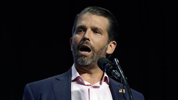 Donald Trump jnr has urged supporters to fight for his father.