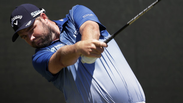 Marc Leishman tackles the fourth at Southampton.