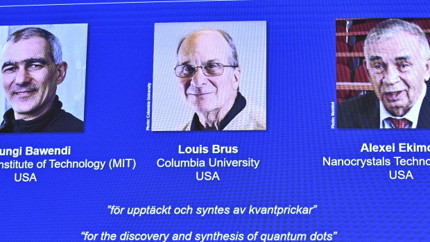 The scientists awarded the Nobel Prize in Chemistry.
