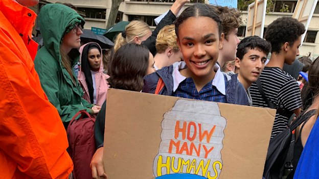 Aaliyah Samuel-Gaskin, 15, in Sydney.