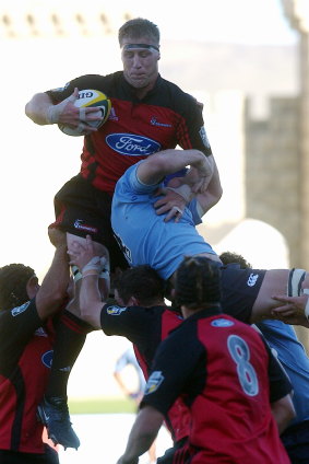 Flashback: Reds coach Brad Thorn in his playing days for the Crusaders.