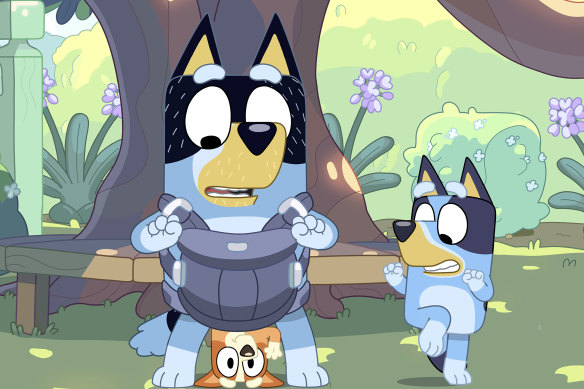 Bluey and Bingo’s dad, Bandit, is a role model for dogs and real-life dads, too. 
