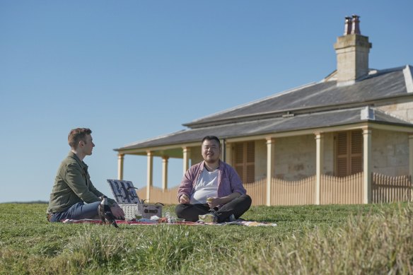 Charles, right, goes on his first date.