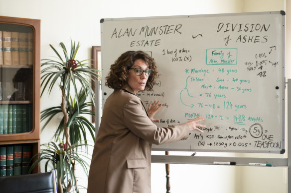 As an estates and wills lawyer in Fisk, Kitty Flanagan’s character has faced scenarios inspired by real-life legal clashes.