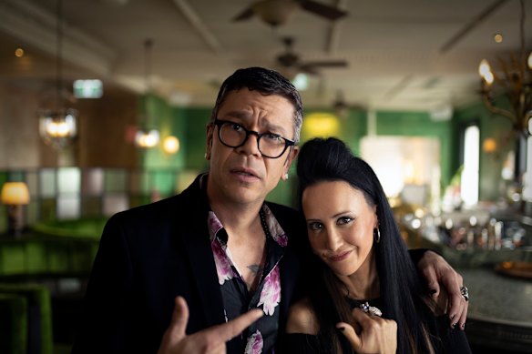Lewis and Recovery co-host Jane Gazzo in 2019.