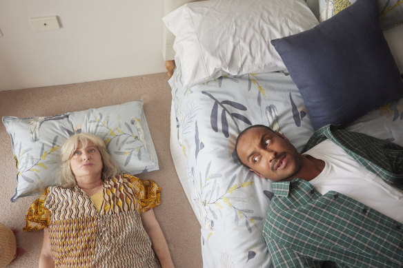 Denise Scott and Matt Okine in the bold update of classic comedy <i>Mother And Son</i>.