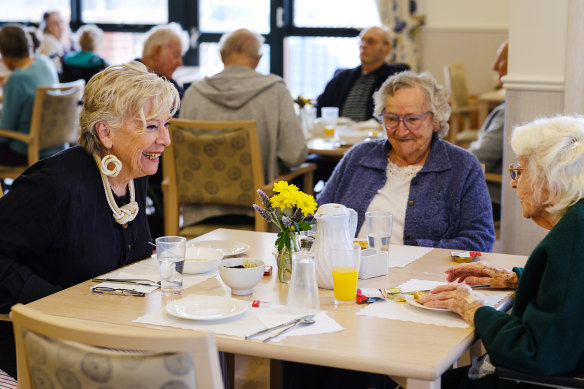 Maggie Beer (left) embarked on a four-month-long experimental program at a Perth aged care centre.