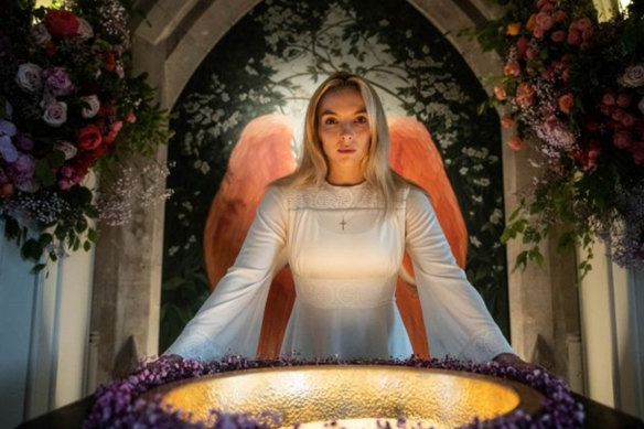 Jodie Comer as Russian assassin Villanelle in Killing Eve.