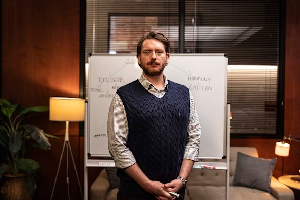 Cameron James as marketing executive Christian in Bad Company.