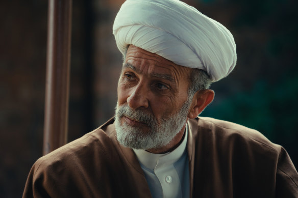 Kamel El Basha as Sheikh Mohammad in <i>House of Gods</i>.