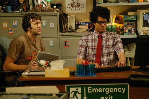 Chris O’Dowd and Richard Ayoade in The IT Crowd.
