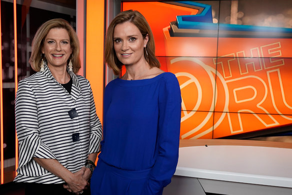 Off the air: The Drum, which hosted by Ellen Fanning (left) and Julia Baird, has been cancelled.