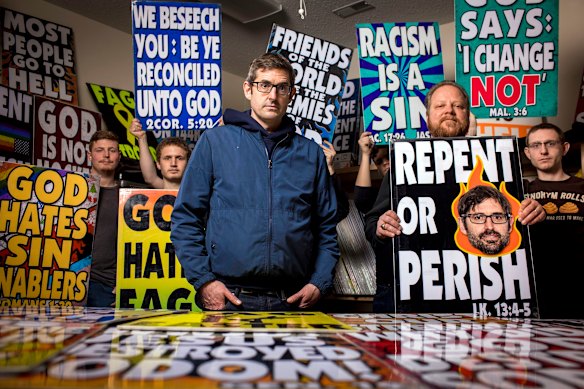 Louis Theroux in  the follow-up documentary Surviving America’s Most Hated Family.