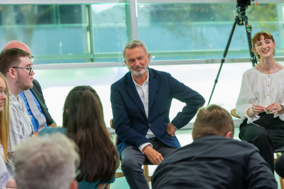 Actor Sam Neill is one of several high-profile interviewees on <i>The Assembly</i>.