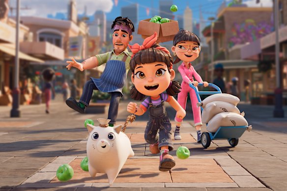 The crew from Flower and Flour, who is an imaginary flour-bag cat. 