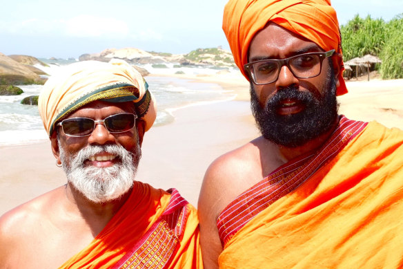 Ranganathan and his Uncle Ragu (Vettyvelu Ragunathan) in the 2015 travel doco series <i>Asian Provocateur</i>.