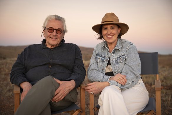 Virginia Triloi interviews Mad Max director George Miller where the film was set, outside Broken Hill. 