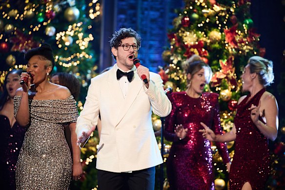 Rob Mills gets into the spirit in A Very (Musical) Christmas. 