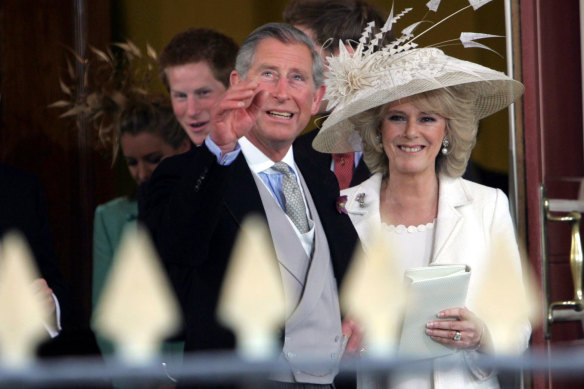 Charles and Camilla on their wedding day.