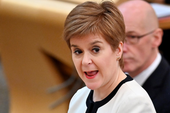 "A wee break in the clouds": Scottish First Minister Nicola Sturgeon.