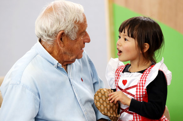 John F and Aika in season two of Old People’s Home for 4 Year Olds.