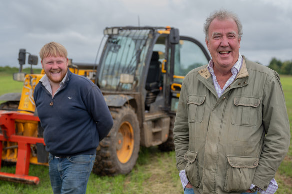 Clarkson’s bond with local farmer Kaleb on <i>Clarkson’s Farm</i> is one of the show’s more unexpected developments.