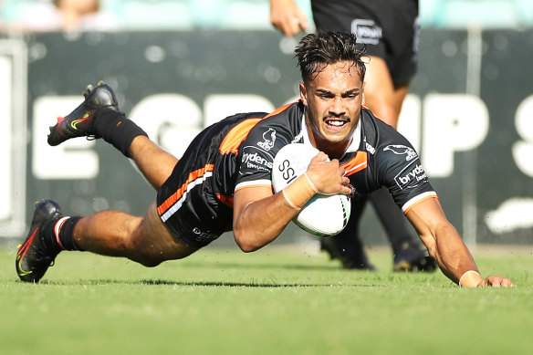 Daine Laurie hasn’t looked back despite trading the red-hot Panthers for the Wests Tigers.