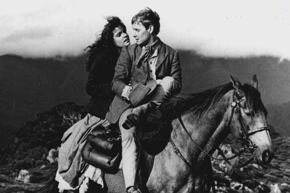 Sigrid Thornton and Tom Burlinson in 1982's The Man From Snowy River.